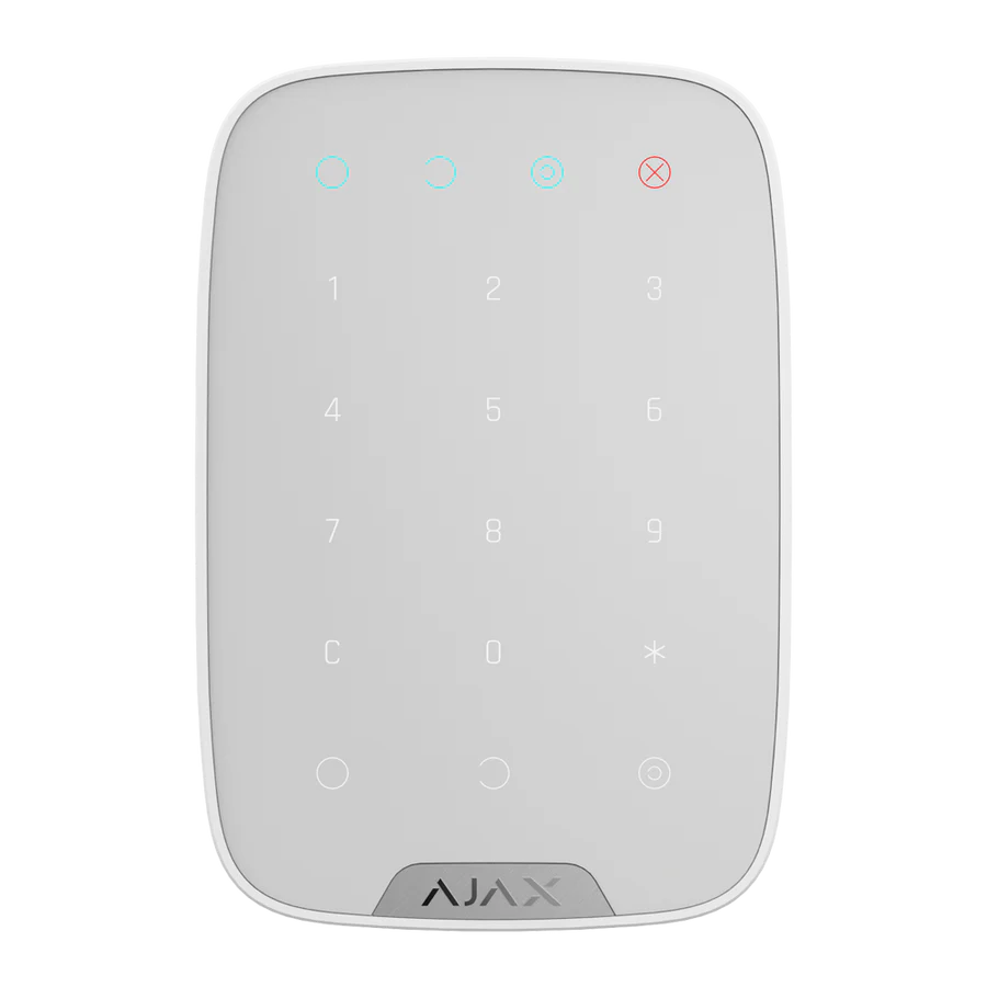 AJAX Keypad, Two-Way Wireless Keypad White AJAX#30644