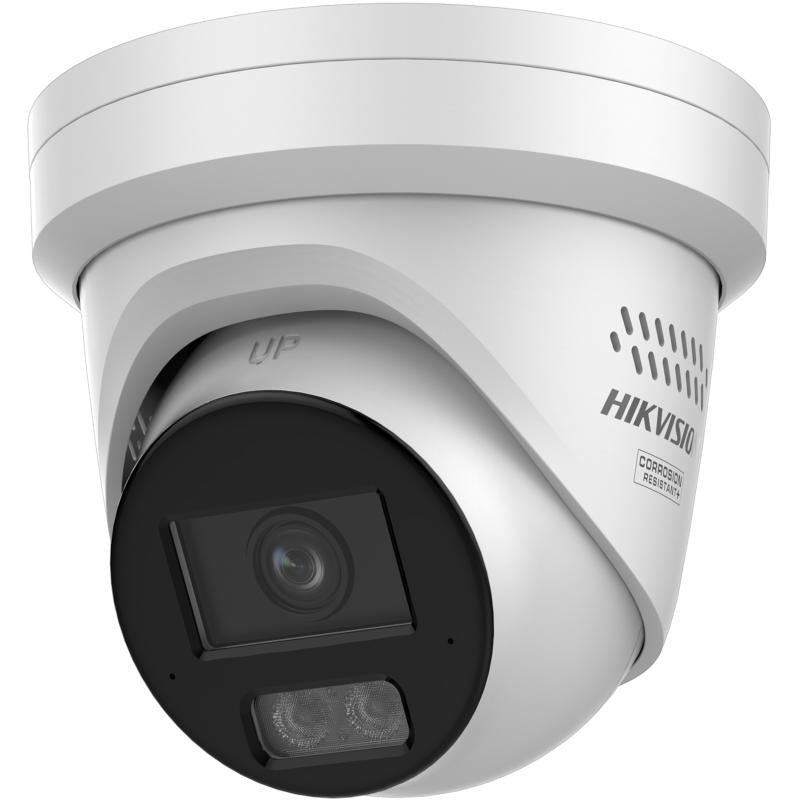 Hikvision 8MP 4K Smart Hybrid Light ColorVu 3.0 Turret Camera With Strobe / Speaker White DS-2CD2387G3-LIS2UY/SL