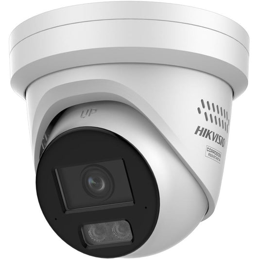 Hikvision 8MP 4K Smart Hybrid Light ColorVu 3.0 Turret Camera With Strobe / Speaker White DS-2CD2387G3-LIS2UY/SL