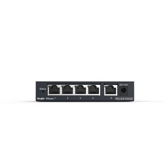 Ruijie 5-port 10/100/1000Mbps Unmanaged Non-PoE Switch RG-ES105GD