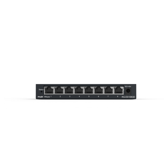 Ruijie 8-port 10/100/1000Mbps Unmanaged Non-PoE Switch RG-ES108GD