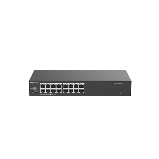 Ruijie 16-Port 10/100/1000 Mbps Unmanaged Non-PoE Switch RG-ES116G-L