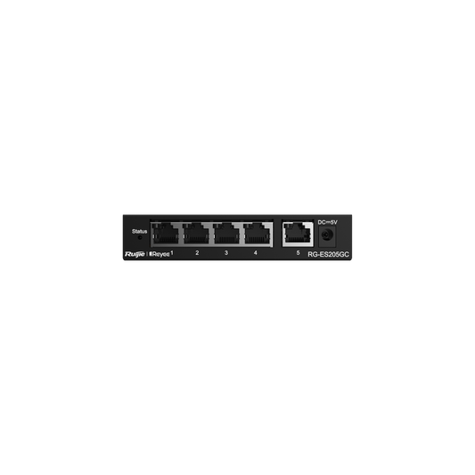 Ruijie 5-Port Gigabit Smart Cloud Managed Non-PoE Switch RG-ES205GC