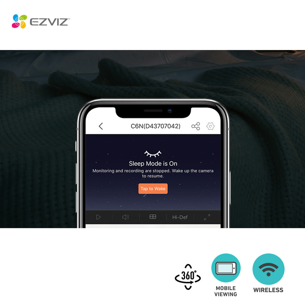 EZVIZ 4MP Smart Wi-Fi Pan & Tilt Wireless Camera C6N