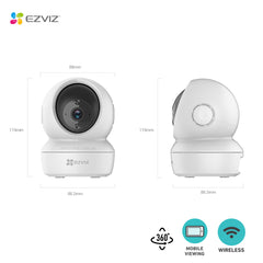 EZVIZ 4MP Smart Wi-Fi Pan & Tilt Wireless Camera C6N