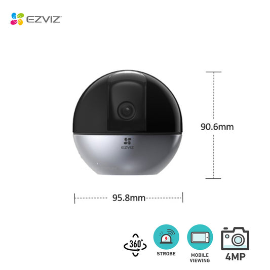 EZVIZ 4MP Smart Wi-Fi Pan & Tilt Wi-Fi Camera C6W