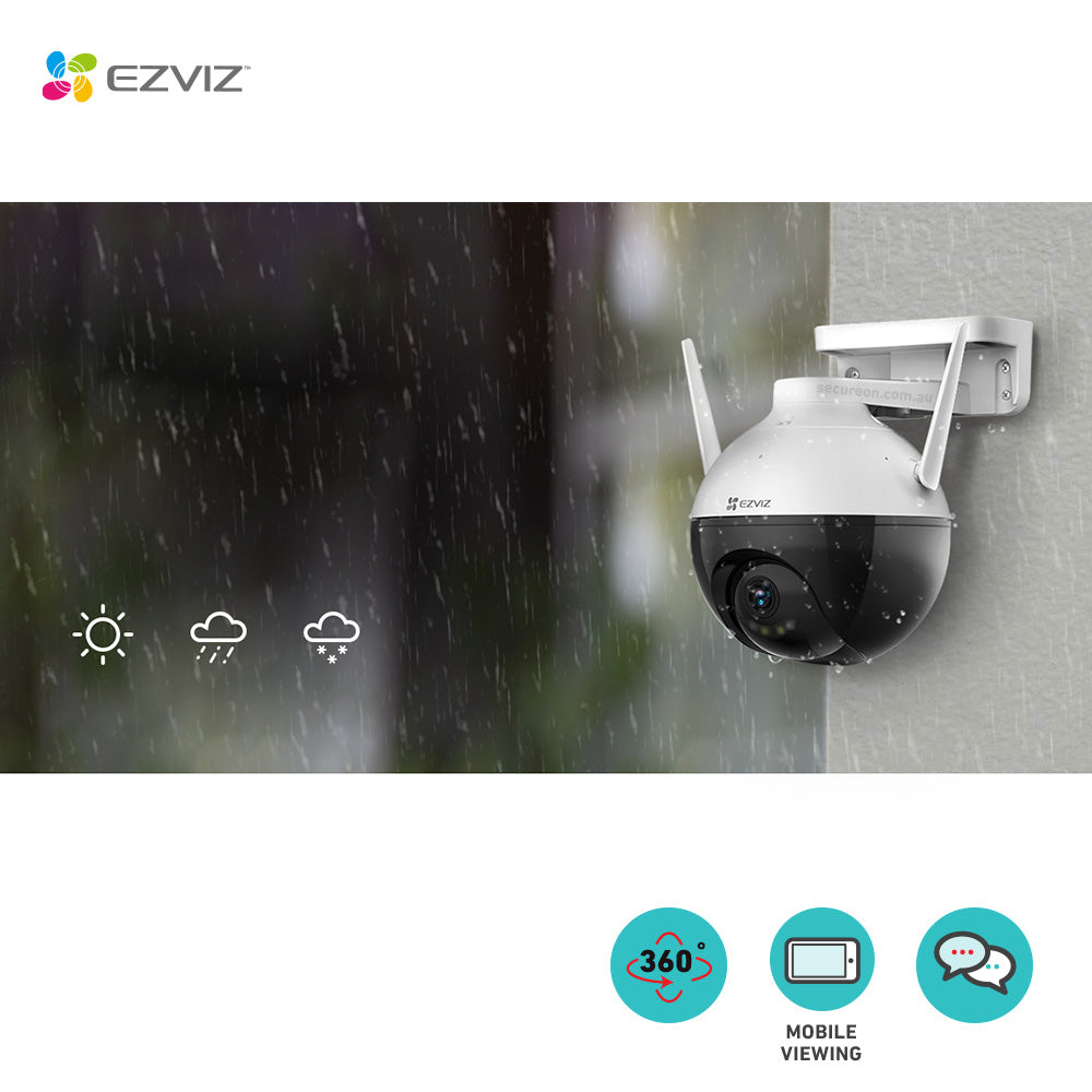 EZVIZ 2K+ Pan & Tilt 4MP Wi-Fi Camera C8W