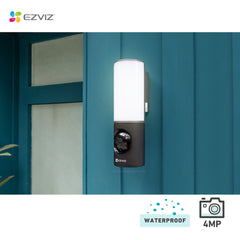 EZVIZ 4MP 2 in 1 Smart Security Outdoor with AI Wall-Light Camera LC3