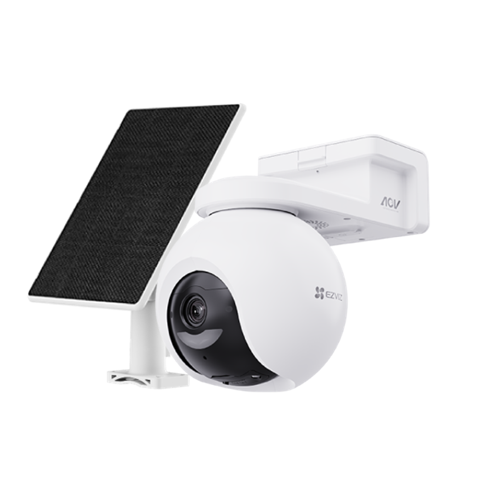 EZVIZ HB8 Pro Battery-Powered Pan & Tilt Wi-Fi Camera Kit With 5W Solar Panel