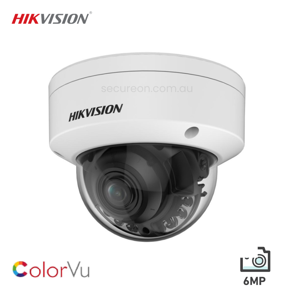 Hikvision DS-2CD2767G2HT 6MP Smart Hybrid Light ColorVu Motorised VF Dome Camera