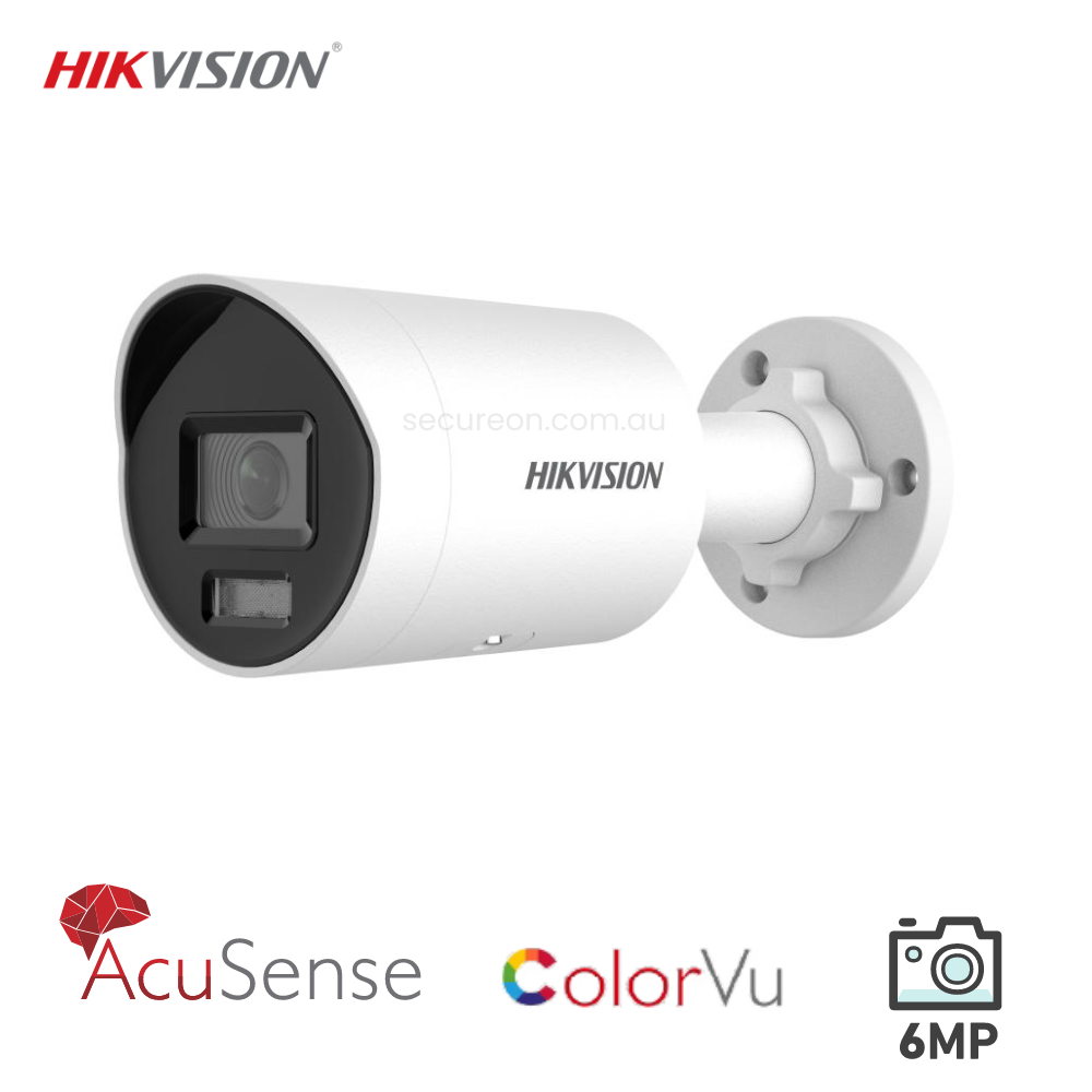 Hikvision 6MP ColorVu Fixed Mini Bullet Network Camera DS-2CD2067G2-LU