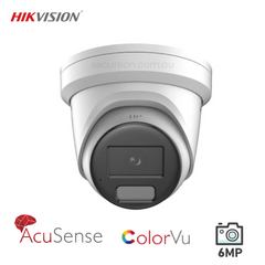 Hikvision 6MP Smart Hybrid Light with ColorVu Fixed Turret Network Camera DS-2CD2367G2H-LISU/SL