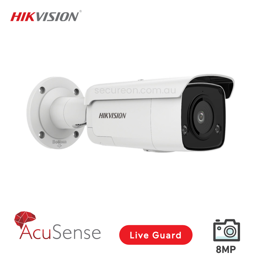 Hikvision DS-2CD2T86G2-ISU/SL AcuSense 8MP IR Fixed Bullet Network Camera