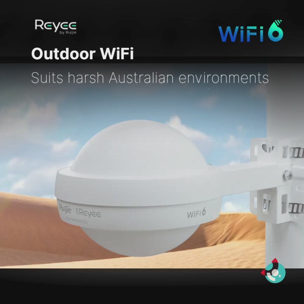 Ruijie Wi-Fi 6 AX1800 Outdoor Omni-directional Access Point RG-RAP6262(G)