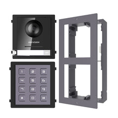 Hikvision 2nd Gen Door Station Keypad Module & Surface Mount IP Intercom Kit