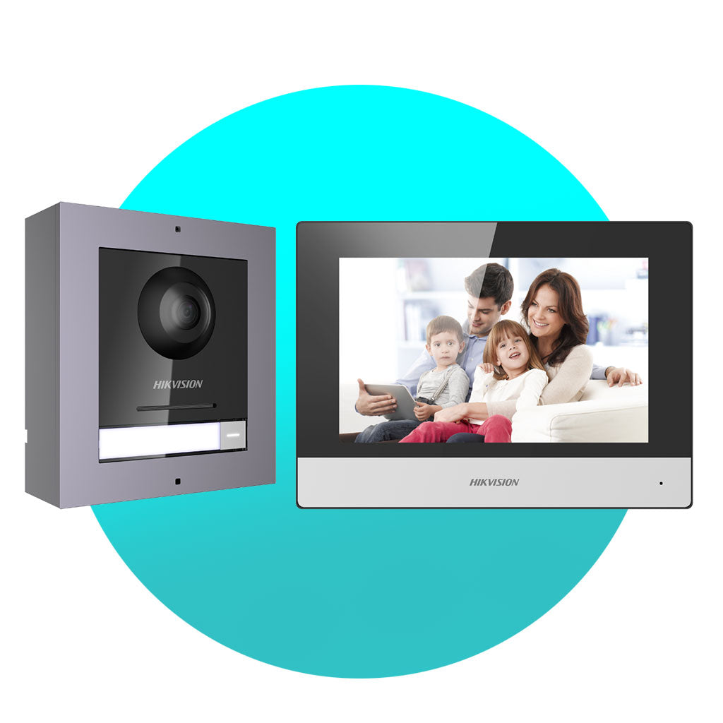 Secure On DIY Home Business Intercom Bell Display System Hikvision Australia Melbourne Sydney