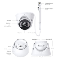 TP-Link VIGI 5MP Full-Colour Turret Network Camera 2.8mm INSIGHT-S455