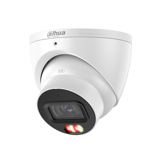 Dahua 6MP Smart Dual Light Fixed-focal Turret WizSense AcuPick Security Camera White DH-IPC-HDW3667EM-S-IL-ANZ
