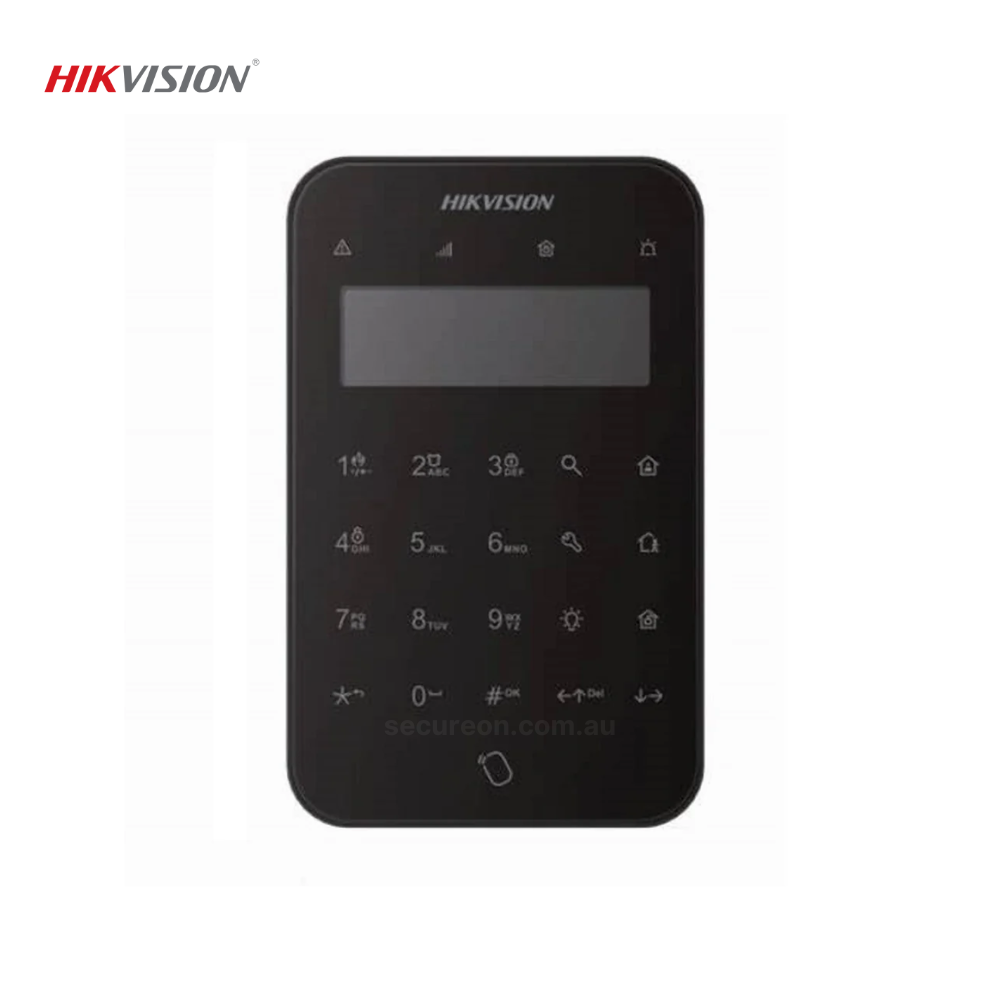 Hikvision Wireless LCD Keypad AX PRO Series DS-PK1-LT-WB-BLK Black