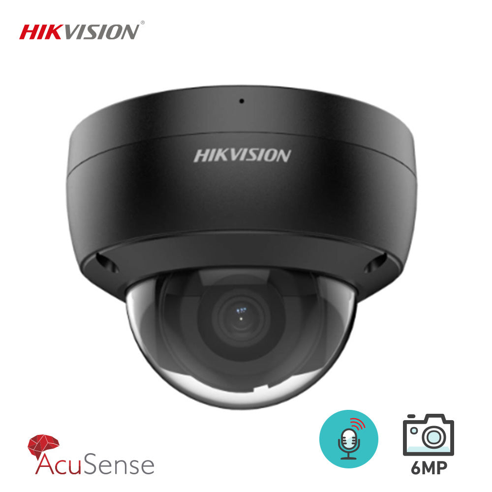 Hikvision 6MP Outdoor Dome Acusense with Audio/Alarm & Mic Camera DS-2CD2166G2-ISU