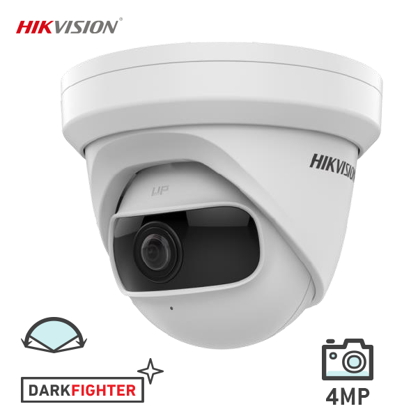 Hikvision DS-2CD2345G0P-I 4MP Turret Camera Extreme Wide Angle Lens