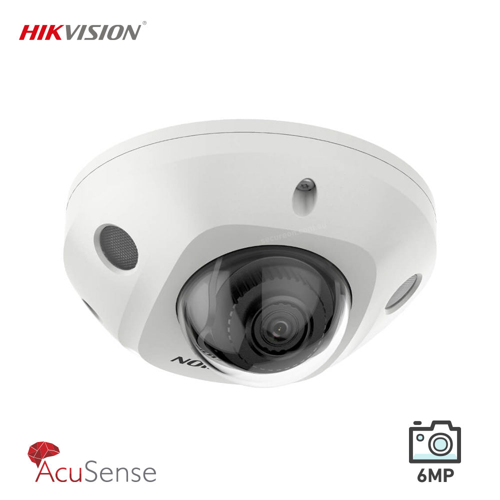 Hikvision DS-2CD2566G2-I 6MP Outdoor Acusense 30m IR Mini Dome CCTV Camera