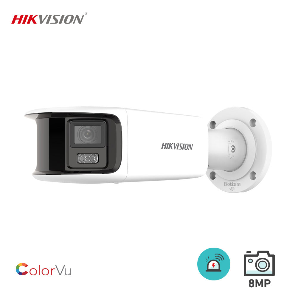 Hikvision DS-2CD2T87G2P-LSU/SL 8MP ColorVu Panoramic Fixed Bullet Dual Network Camera