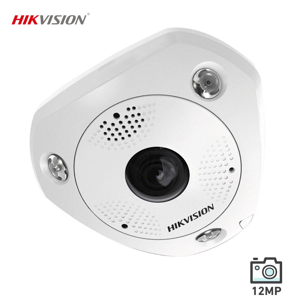 Hikvision DS-2CD63C5G0-IVS 12MP DeepinView Immervision Lens 15m IR Outdoor Fisheye Camera