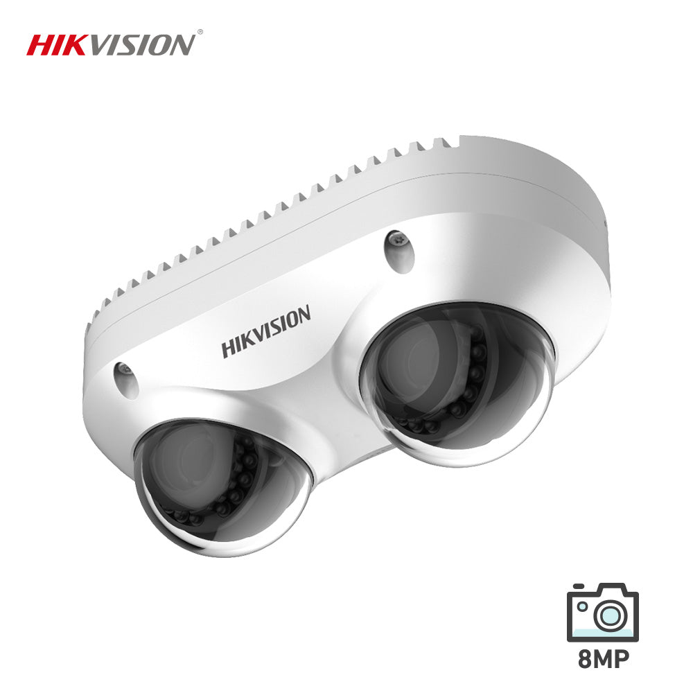 Hikvision DS-2CD6D82G0-IH 4K 2x 8MP Sensor WDR Dual-Directional Lens Panovu Camera