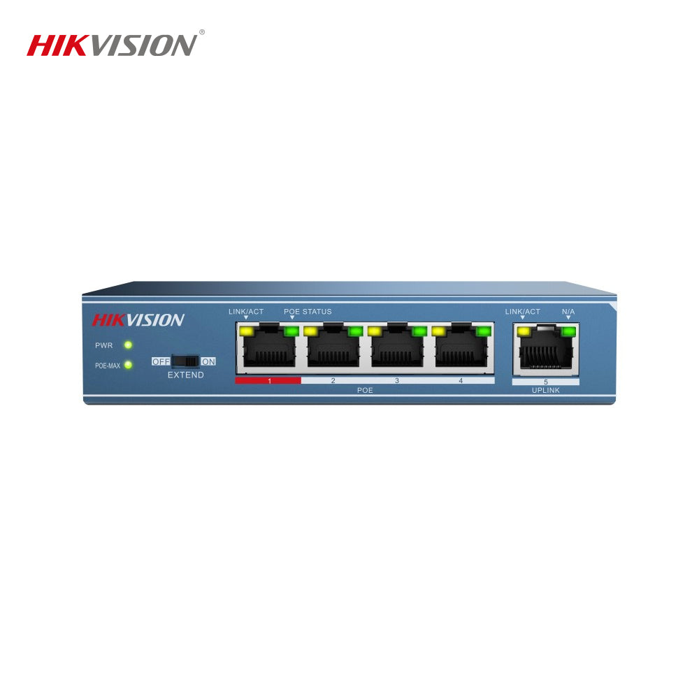 Hikvision DS-3E0105P-E 4 Port Smart POE Switch
