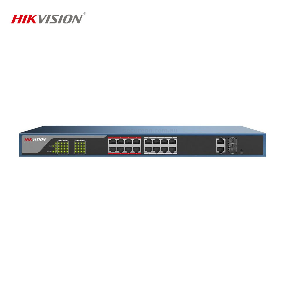 Hikvision DS-3E1318P-E 16 Port Web Managed PoE Switch