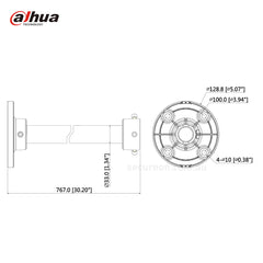 Dahua DH-PFB220C Ceiling Mount Bracket