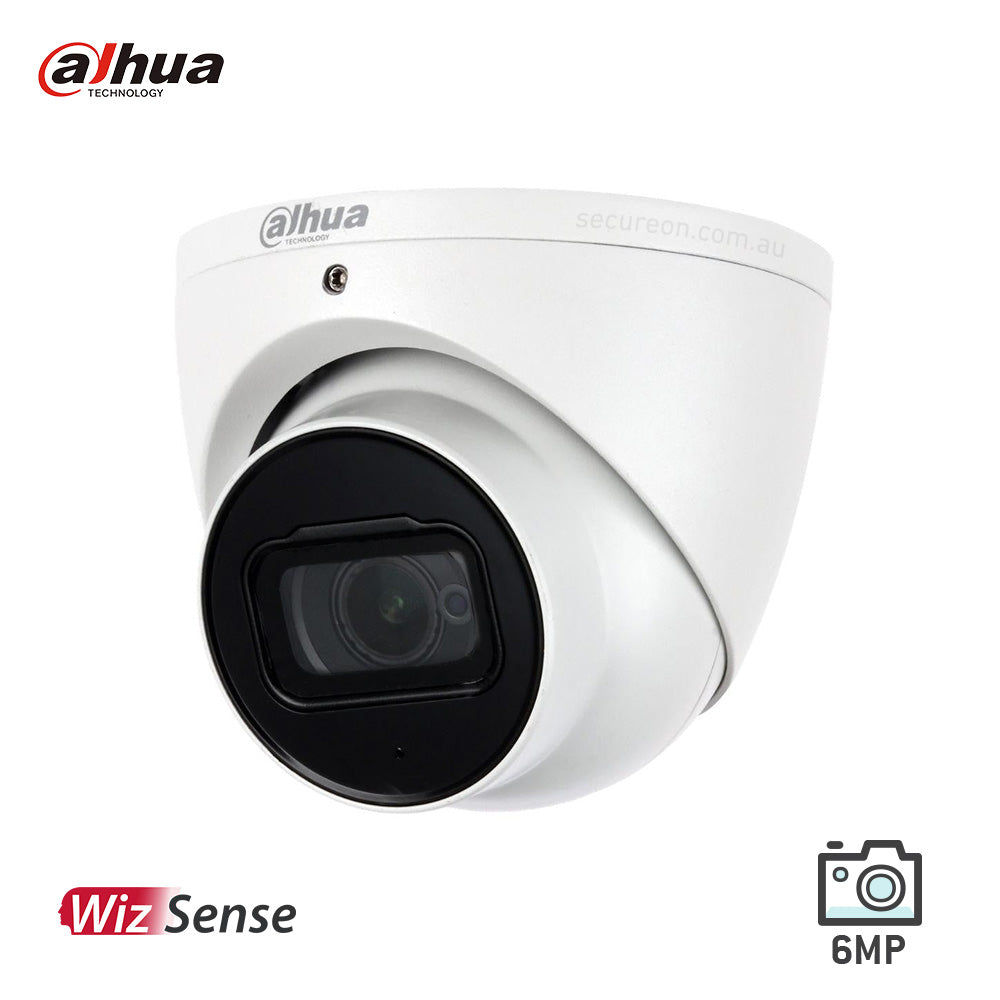 Dahua DH-IPC-HDW3641EM-AS-0280B-AUS 6MP 2.8mm Turret Eyeball WizSense Network Camera