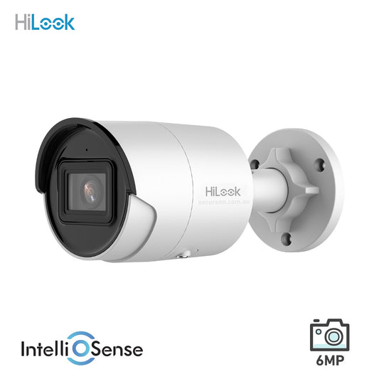 HiLook 6MP IntelliSense AI Fixed Bullet Network Camera IPC-B261H-MU