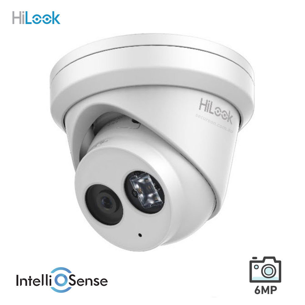 HiLook IPC-T261H-MU 6MP IntelliSense with Built-In Mic Turret IP Camera
