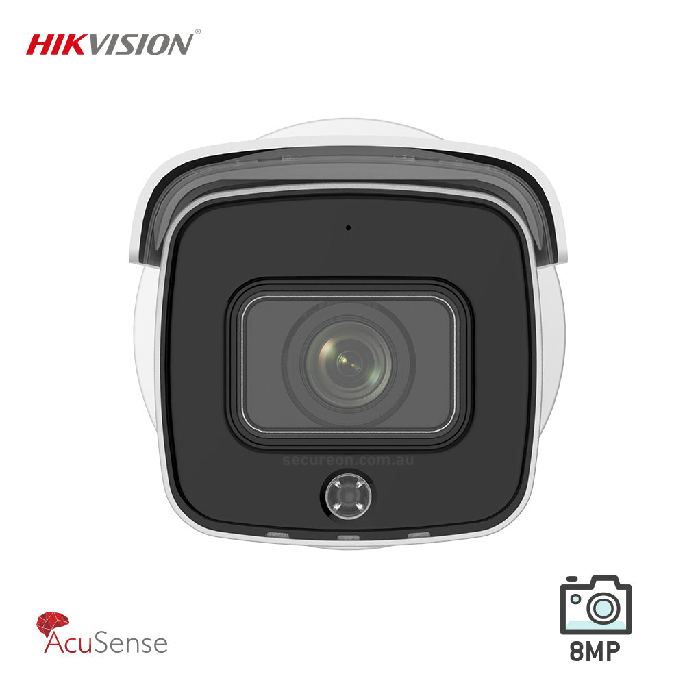 Hikvision DS-2CD2686G2-IZSU/SL 8MP 4K AcuSense Strobe Light and Audible Warning Varifocal Bullet Network Camera