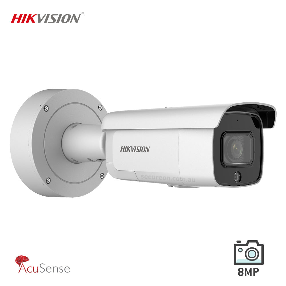 Hikvision DS-2CD2686G2-IZSU/SL 8MP 4K AcuSense Strobe Light and Audible Warning Varifocal Bullet Network Camera