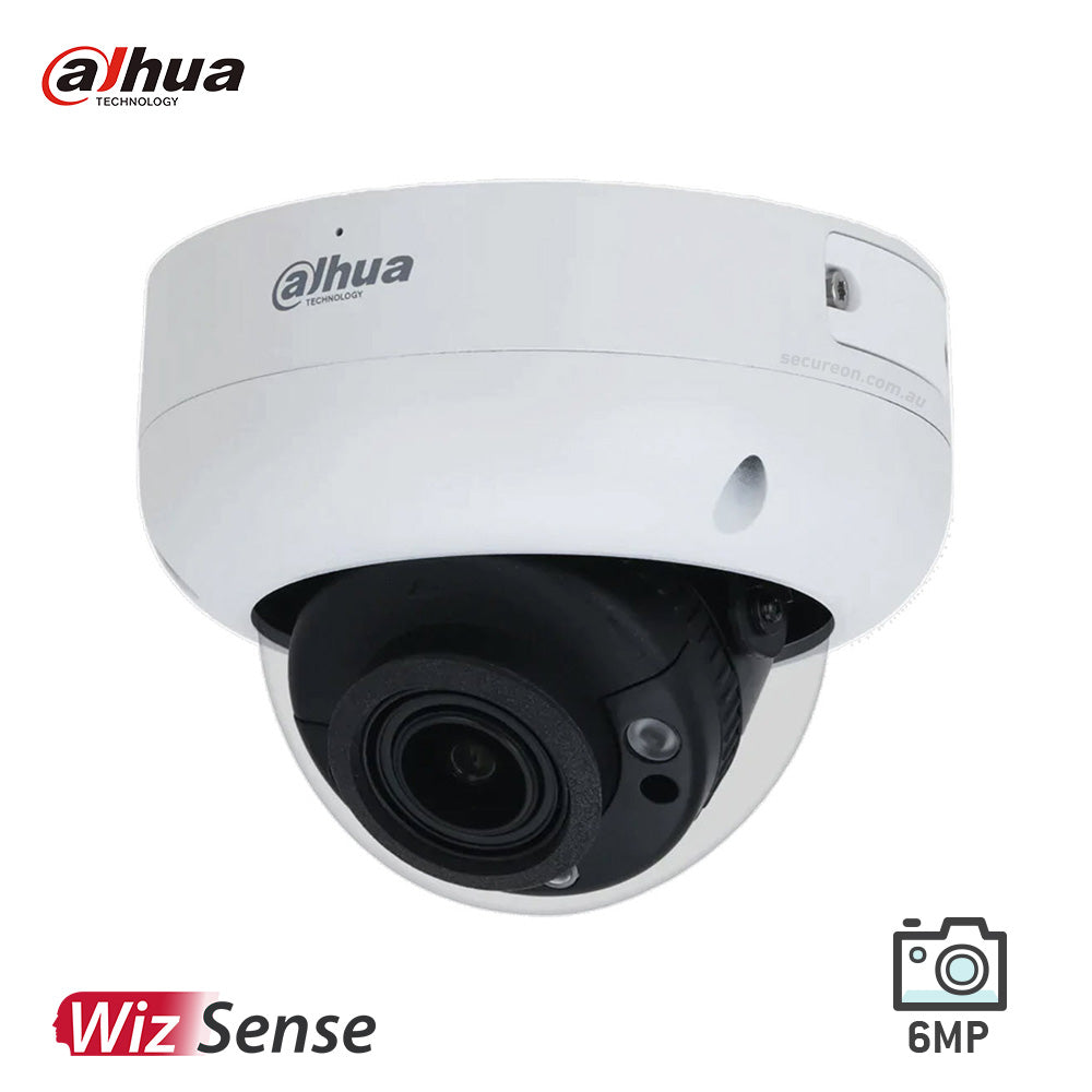 Dahua 6MP IR Vari-focal Dome WizSense Network Camera DH-IPC-HDBW3666RP-ZAS-AUS