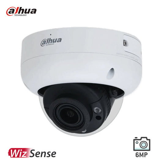 Dahua 6MP IR Vari-focal Dome WizSense Network Camera DH-IPC-HDBW3666RP-ZAS-AUS