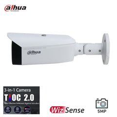 Dahua DH-IPC-HFW3549T1-ZAS-PV 5MP TiOC 2.0 Advanced Smart Dual Illumination Active Deterrence Vari-focal Bullet WizSense Network Camera