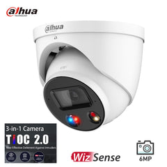 Dahua 6MP Smart Dual Illumination Active Deterrence Fixed-focal Eyeball TiOC 2.0 WizSense Network Camera DH-IPC-HDW3649H-AS-PV-ANZ