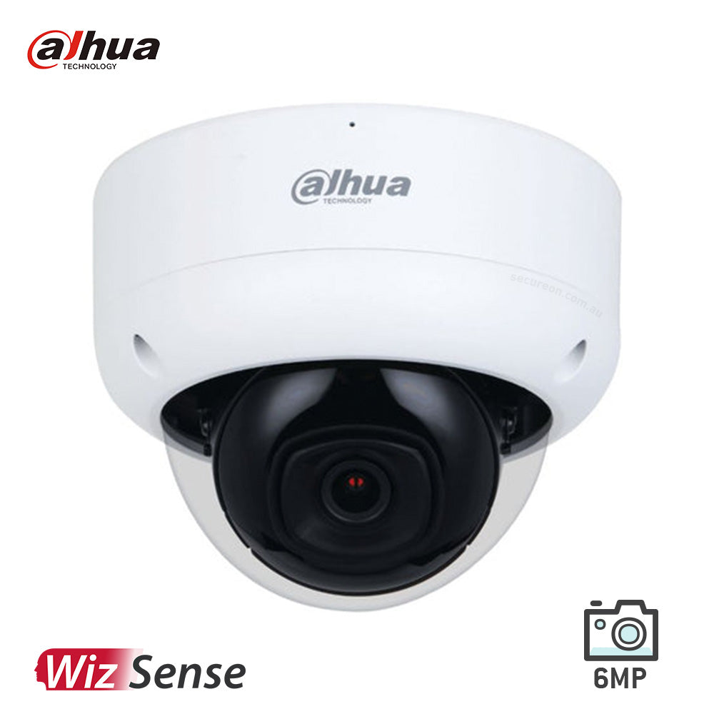 Dahua DH-IPC-HDBW3666EP-AS-AUS 6MP 50m IR Fixed-focal Dome WizSense Network Camera